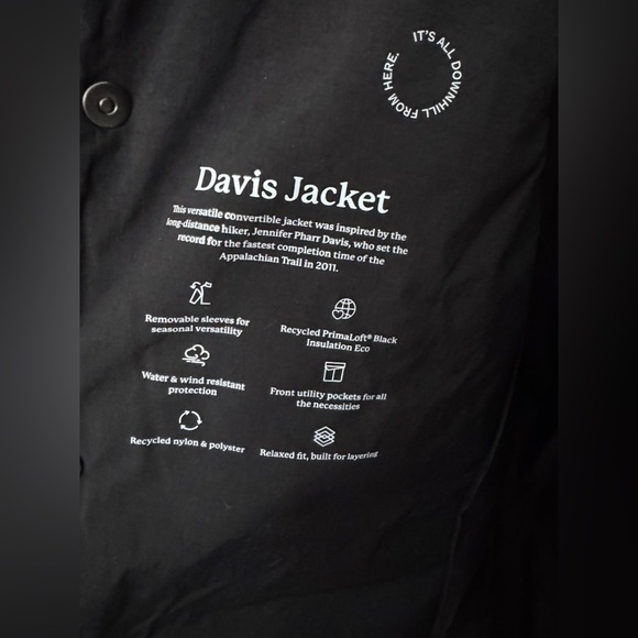 Halfdays Davis NWOT convertible jacket vest size smal - Picture 13 of 14